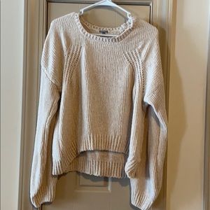 Charlotte Russe | Cream Crew Neck Sweater